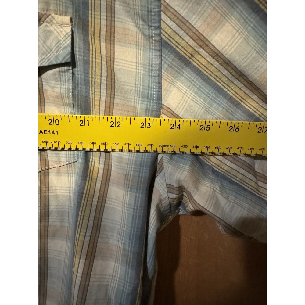 Howler Bros H-Bar-B Pearl Snapshirt Mens XL Plaid Western Short Sleeve (H1) - Picture 3 of 6